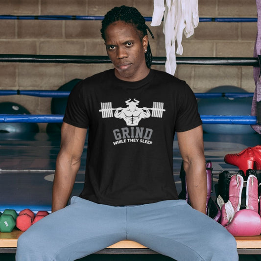 Grind While They Sleep Men's T-shirt T-shirt - Strong and Humble Apparel