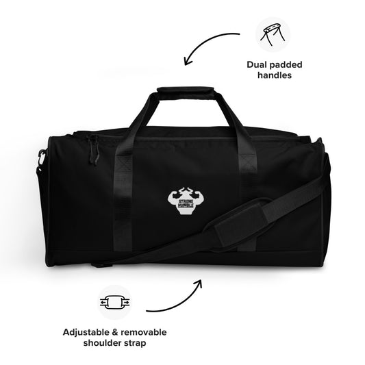 Strong and Humble Classic Logo Gym Bag (Black)  - Strong and Humble Apparel
