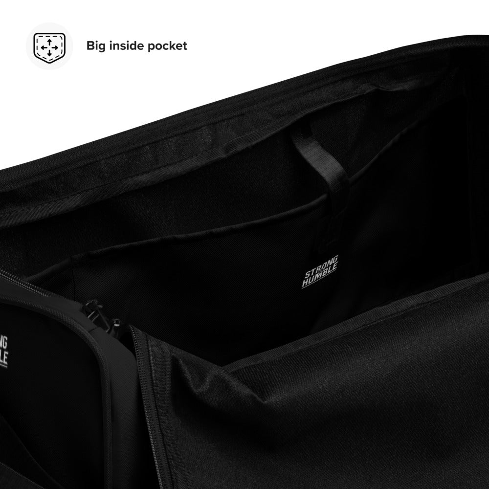 Strong and Humble Classic Logo Gym Bag (Black)  - Strong and Humble Apparel