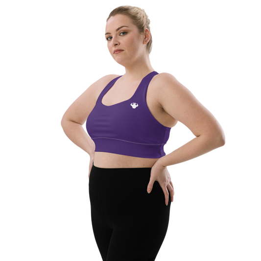 Strong and Humble Purple Longline Sports Bra - Strong and Humble Apparel