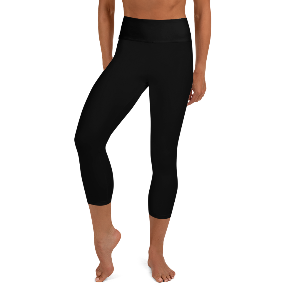 Black Yoga Capri Leggings - Strong and Humble Apparel