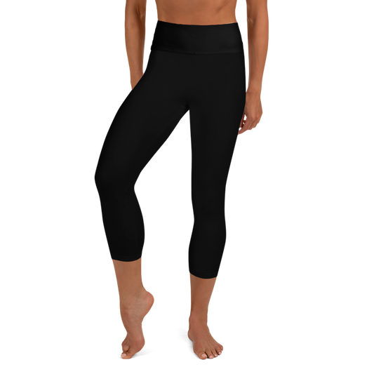 Black Yoga Capri Leggings  - Strong and Humble Apparel