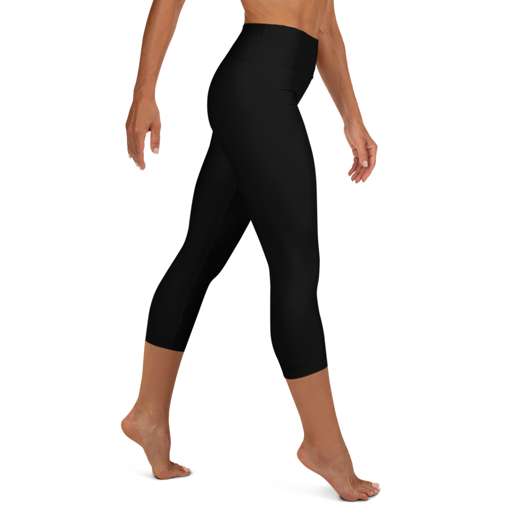 Black Yoga Capri Leggings - Strong and Humble Apparel