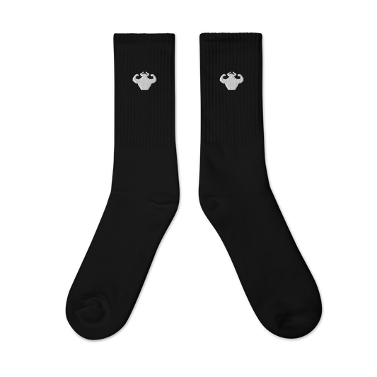 Strong and Humble Classic Logo Embroidered socks  - Strong and Humble Apparel
