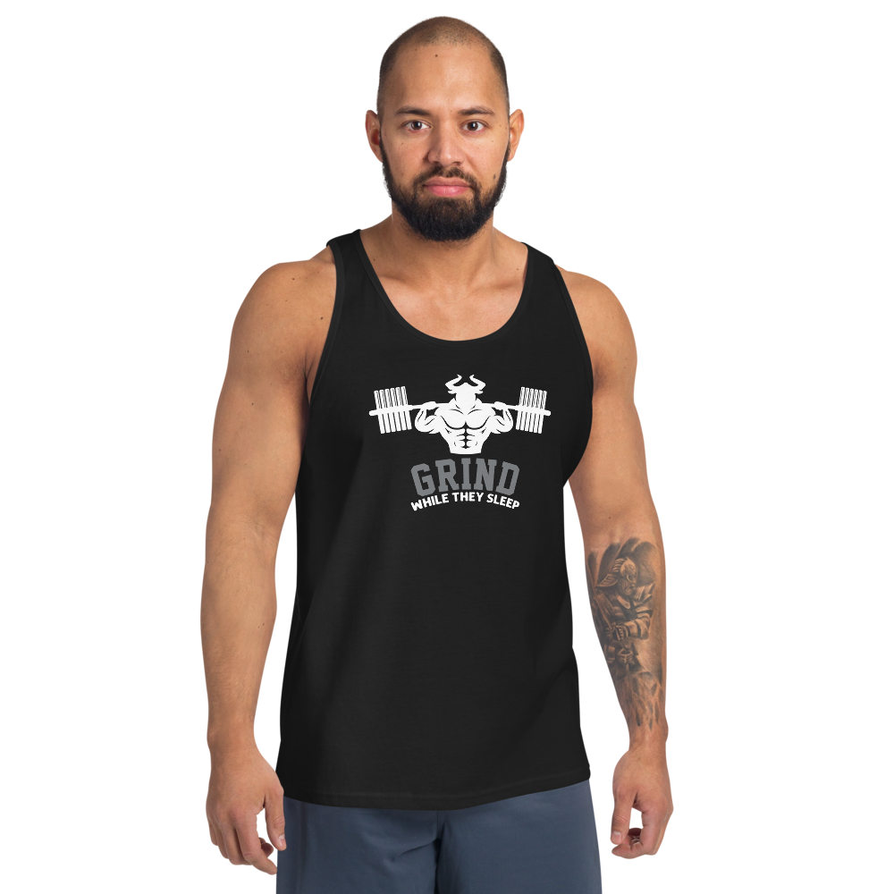 Grind While They Sleep Tank Top - Strong and Humble Apparel