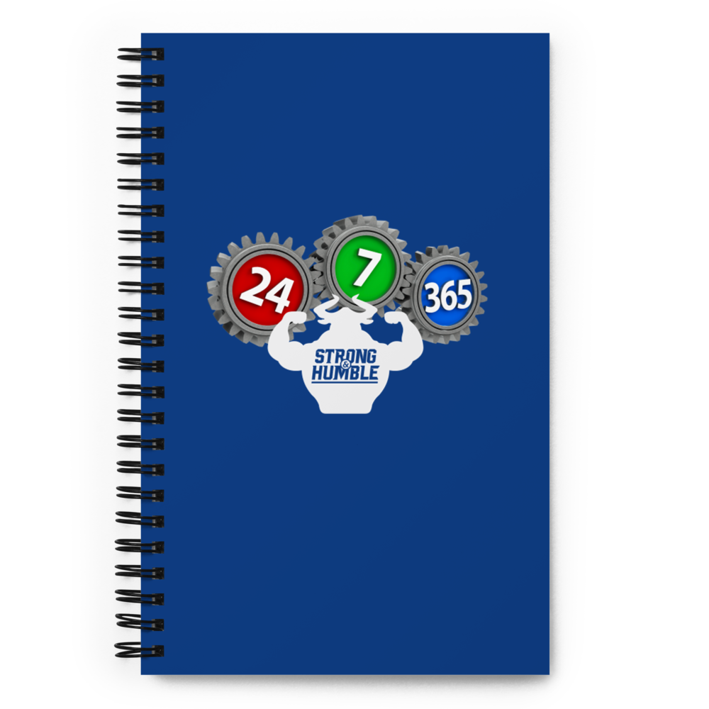 Strong and Humble - 24/7/365 Spiral notebook - Strong and Humble Apparel