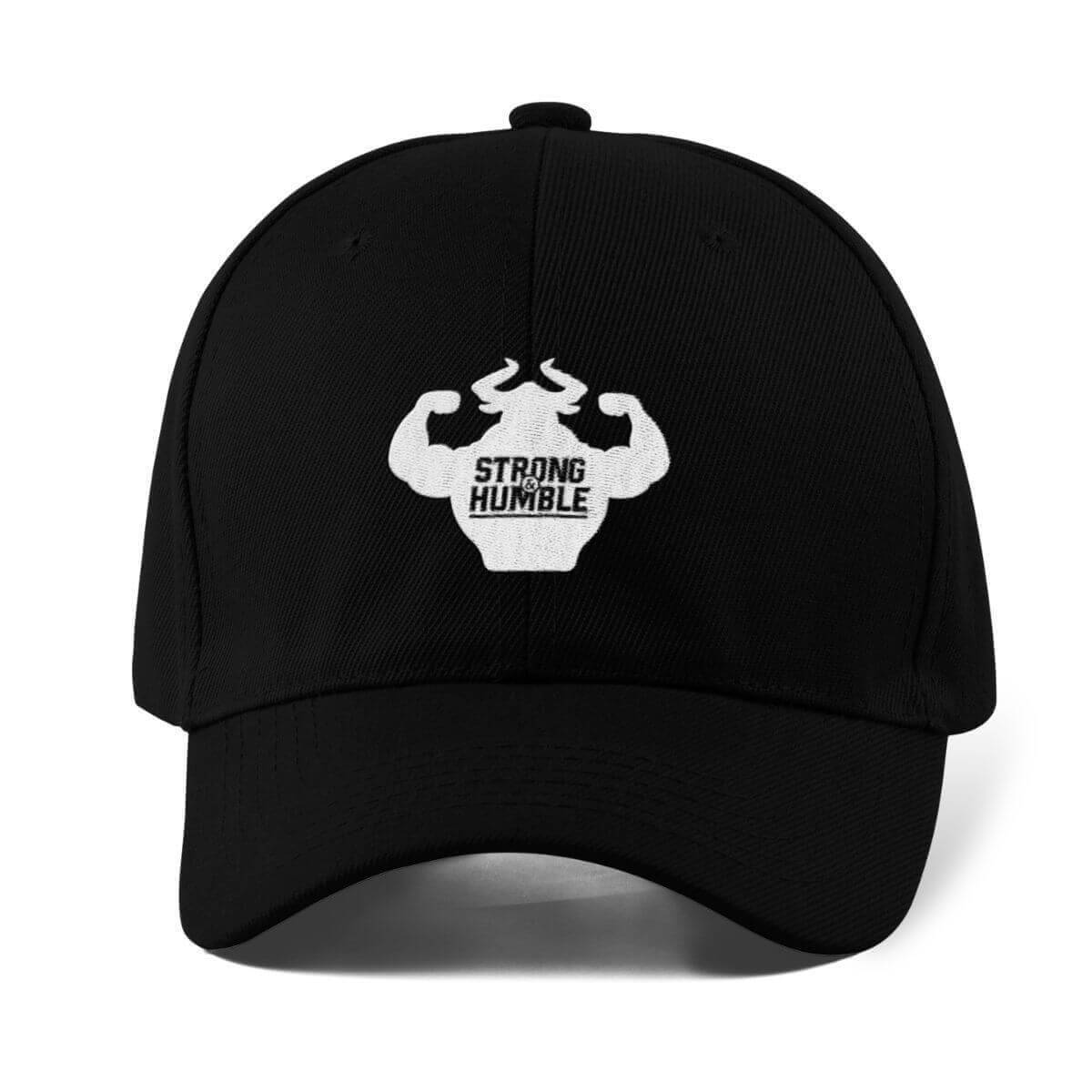 Classic Flex Fit Black and Hat Logo Strong Humble Humble - – and Apparel Strong