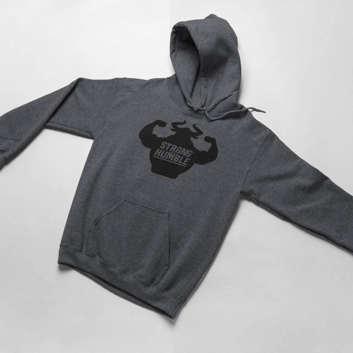 Classic Strong and Humble Women's Dark Heather Grey Hoodie Hoodie - Strong and Humble Apparel