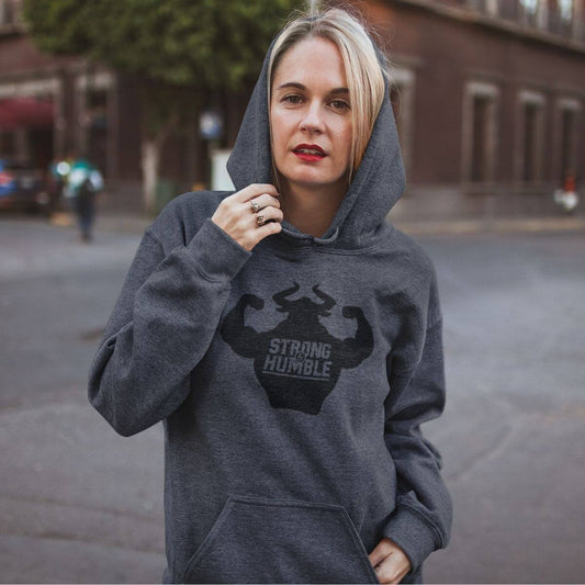 Classic Strong and Humble Women's Dark Heather Grey Hoodie Hoodie - Strong and Humble Apparel