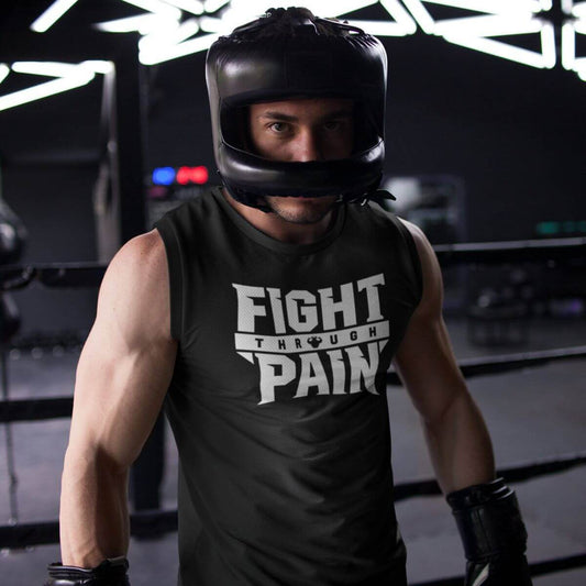 Fight Through Pain Men's Muscle Shirt Muscle Shirt - Strong and Humble Apparel