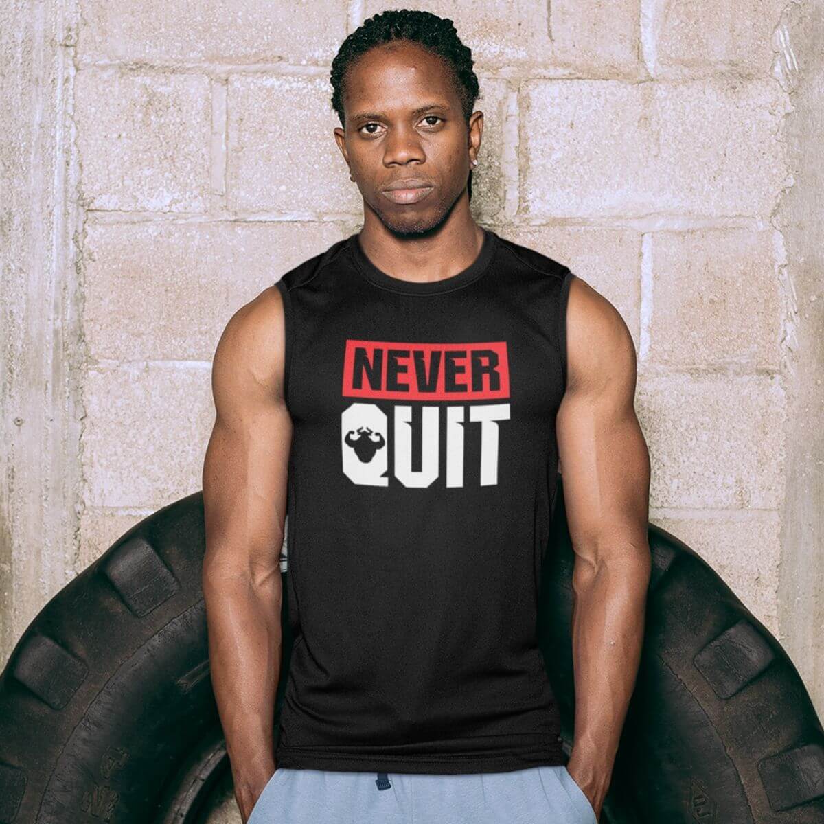 Never Quit Men's Muscle Shirt – Strong and Humble Apparel