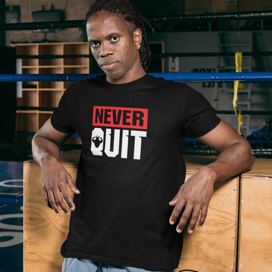Never Quit Men's T-shirt T-shirt - Strong and Humble Apparel