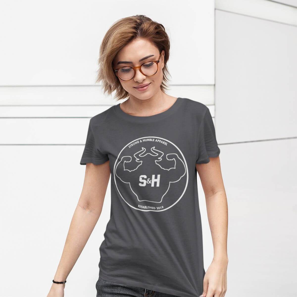 The Outline Women's Short Sleeve T-shirt T-shirt - Strong and Humble Apparel