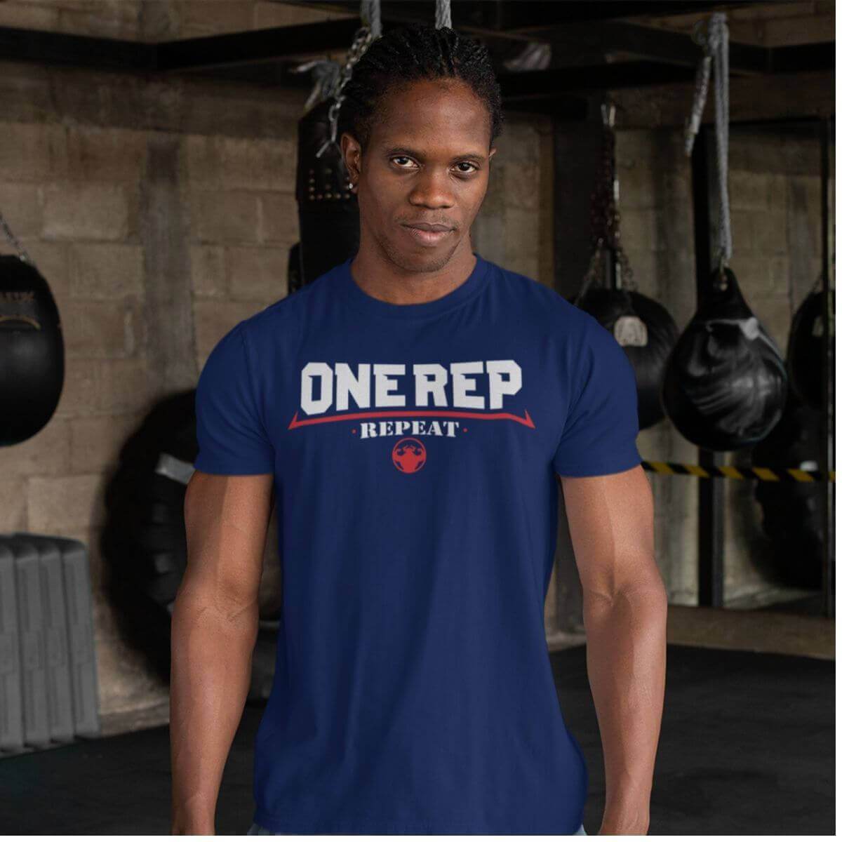 One Rep Repeat Men's T-shirt T-shirt - Strong and Humble Apparel