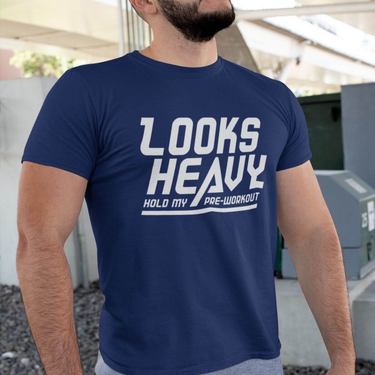 Looks Heavy Hold My Pre-Workout Men's T-shirt T-Shirts - Strong and Humble Apparel