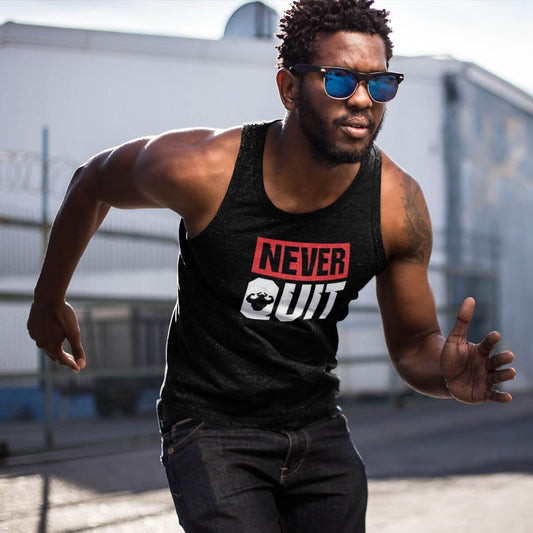 Never Quit Men's Tank Top Tank - Strong and Humble Apparel