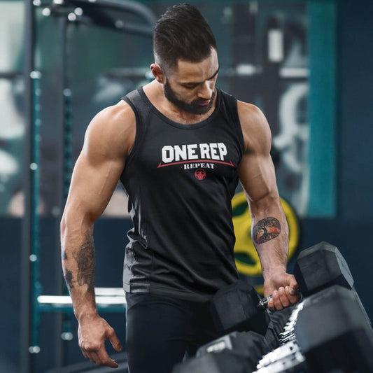 One Rep Repeat Men's Tank Top Tank - Strong and Humble Apparel