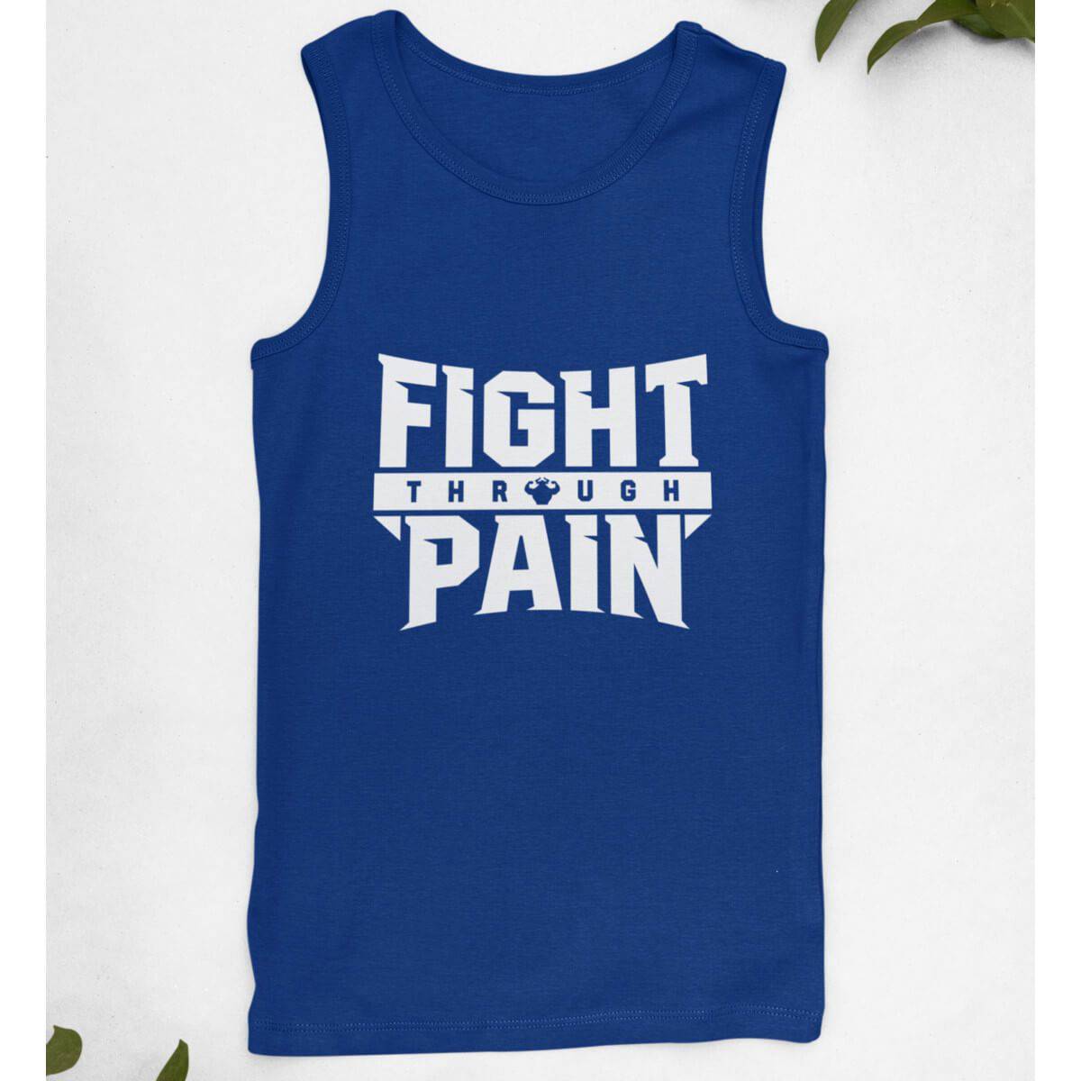Fight Through Pain Men's Tank Top Tank - Strong and Humble Apparel