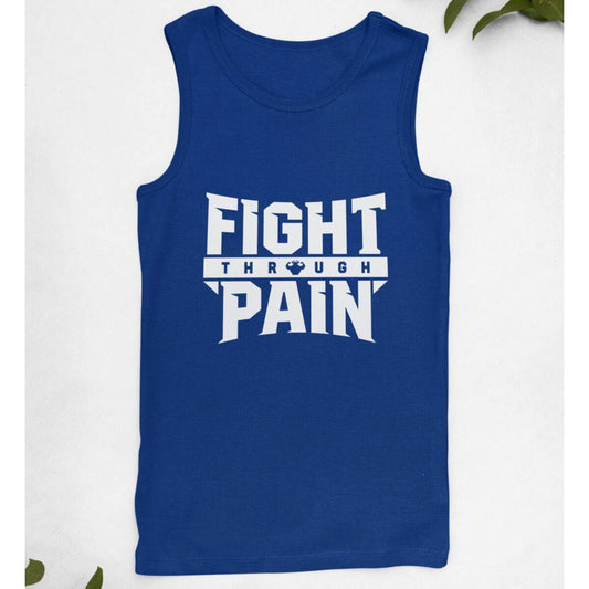 Fight Through Pain Men's Tank Top Tank - Strong and Humble Apparel