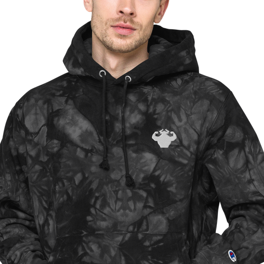 NEW Embroidered Minimal Logo Tie-Dye Hoodie  - Strong and Humble Apparel