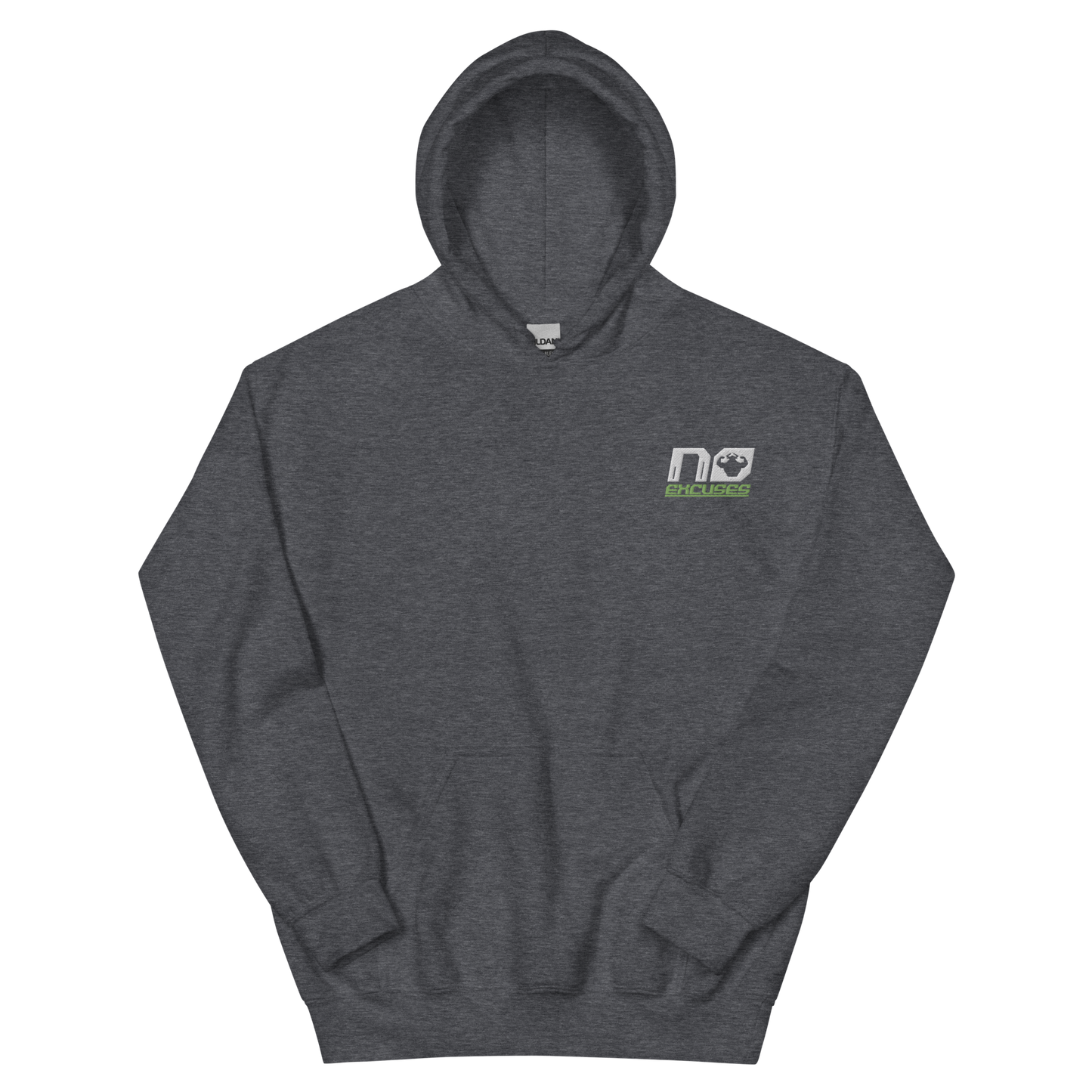 No Excuses Embroidered Logo Hoodie - Strong and Humble Apparel