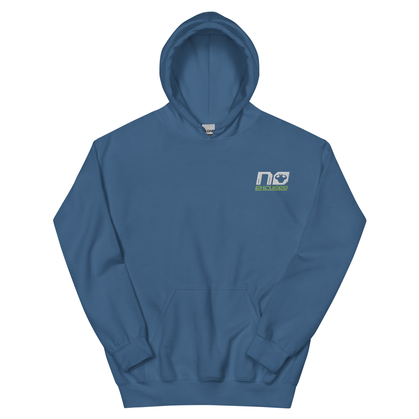 No Excuses Embroidered Logo Hoodie - Strong and Humble Apparel