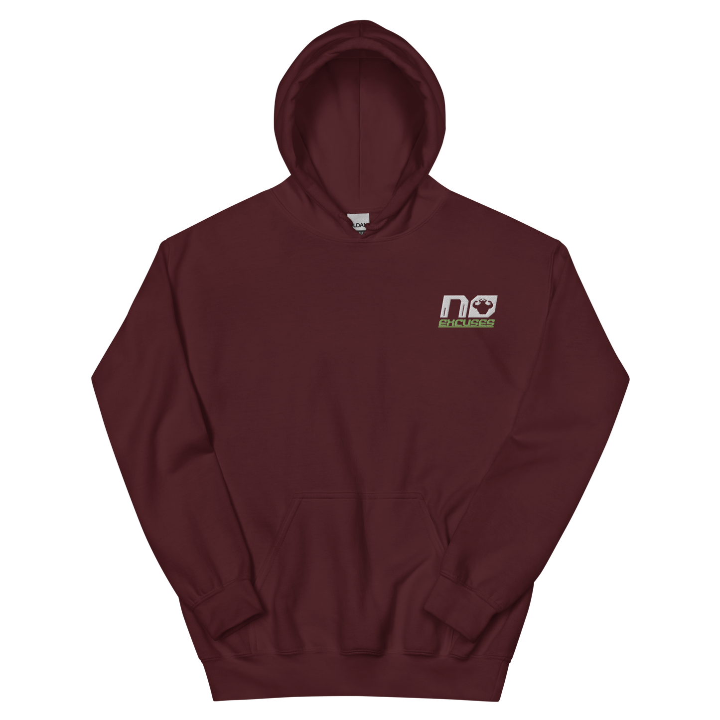 No Excuses Embroidered Logo Hoodie - Strong and Humble Apparel