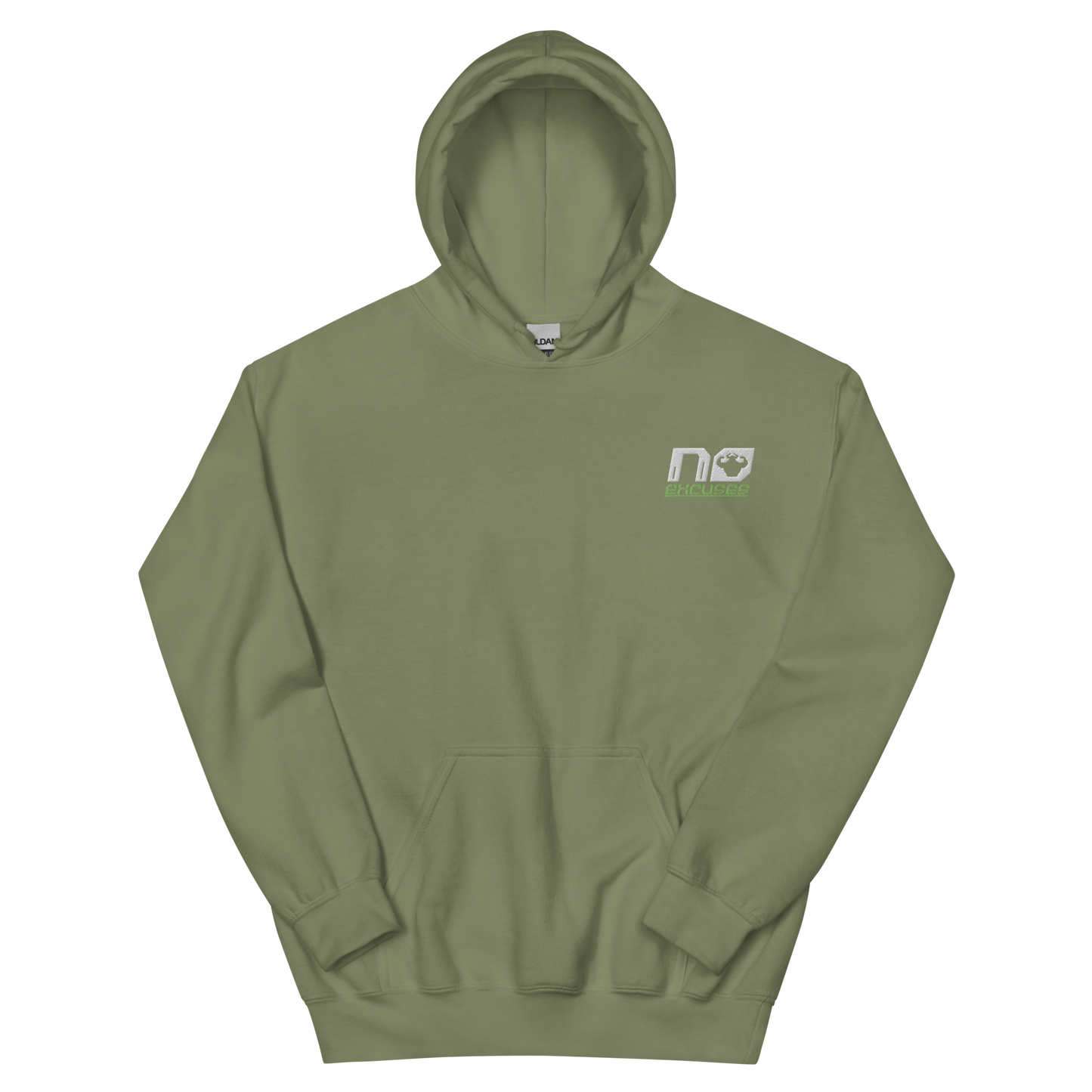 No Excuses Embroidered Logo Hoodie - Strong and Humble Apparel