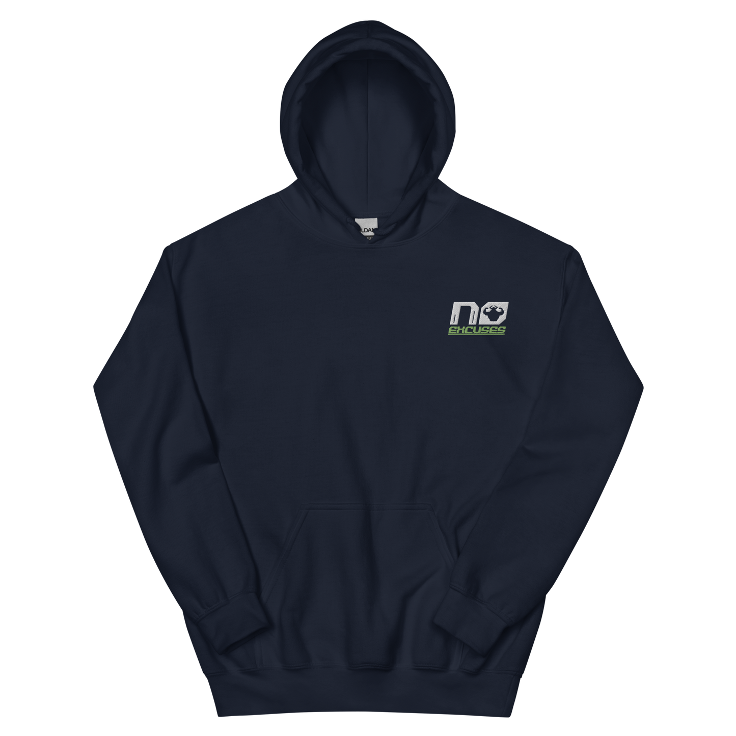No Excuses Embroidered Logo Hoodie - Strong and Humble Apparel