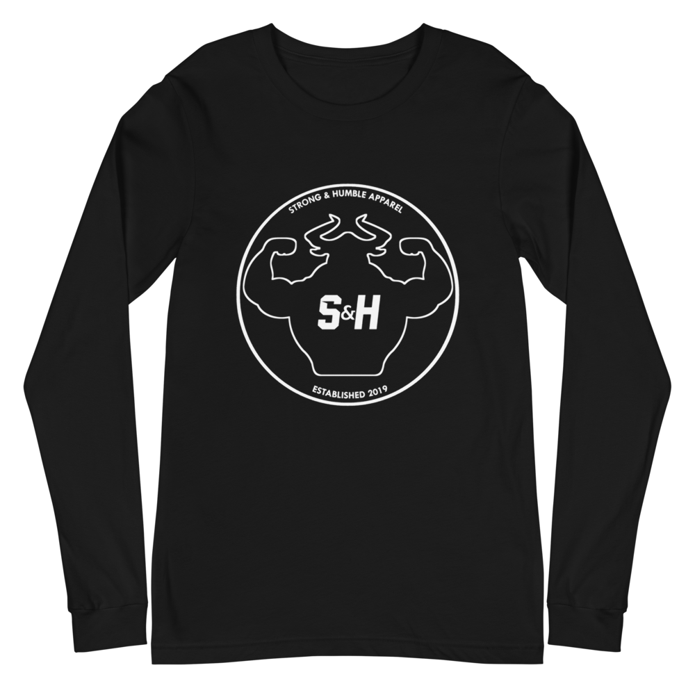 Outline Long Sleeve Tee  - Strong and Humble Apparel