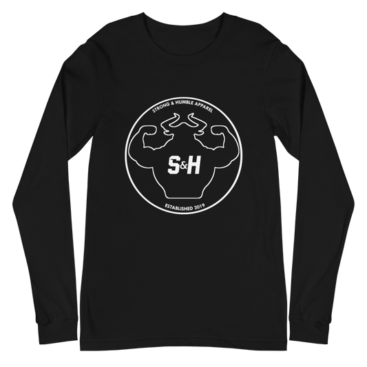 Outline Long Sleeve Tee  - Strong and Humble Apparel