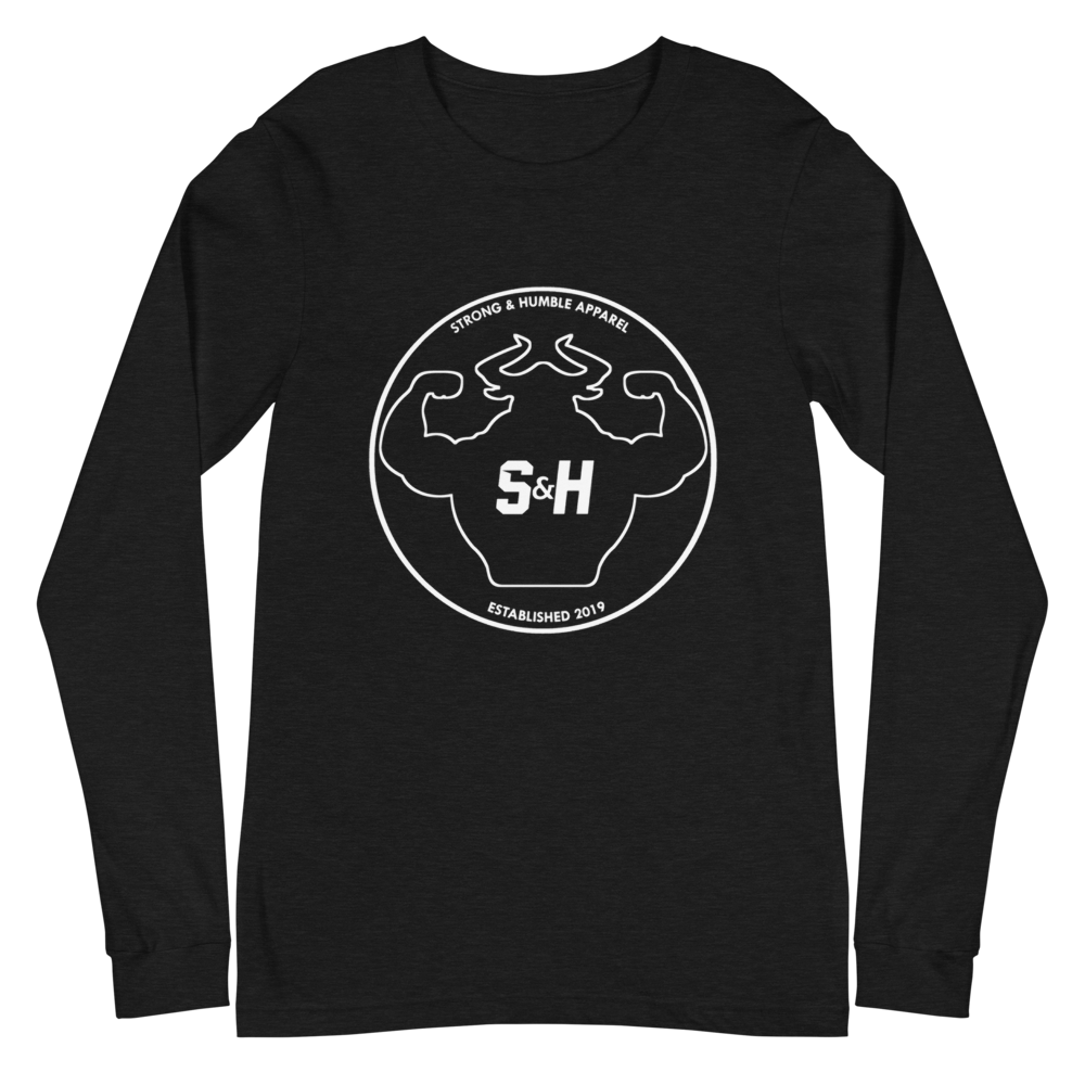 Outline Long Sleeve Tee  - Strong and Humble Apparel