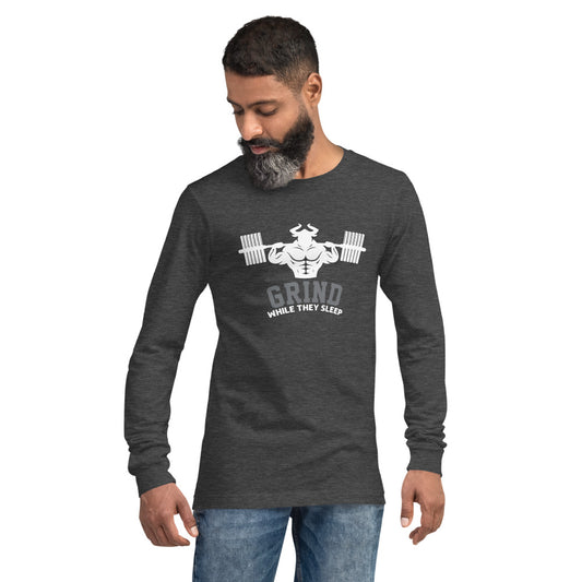 Grind While They Sleep Long Sleeve Tee  - Strong and Humble Apparel