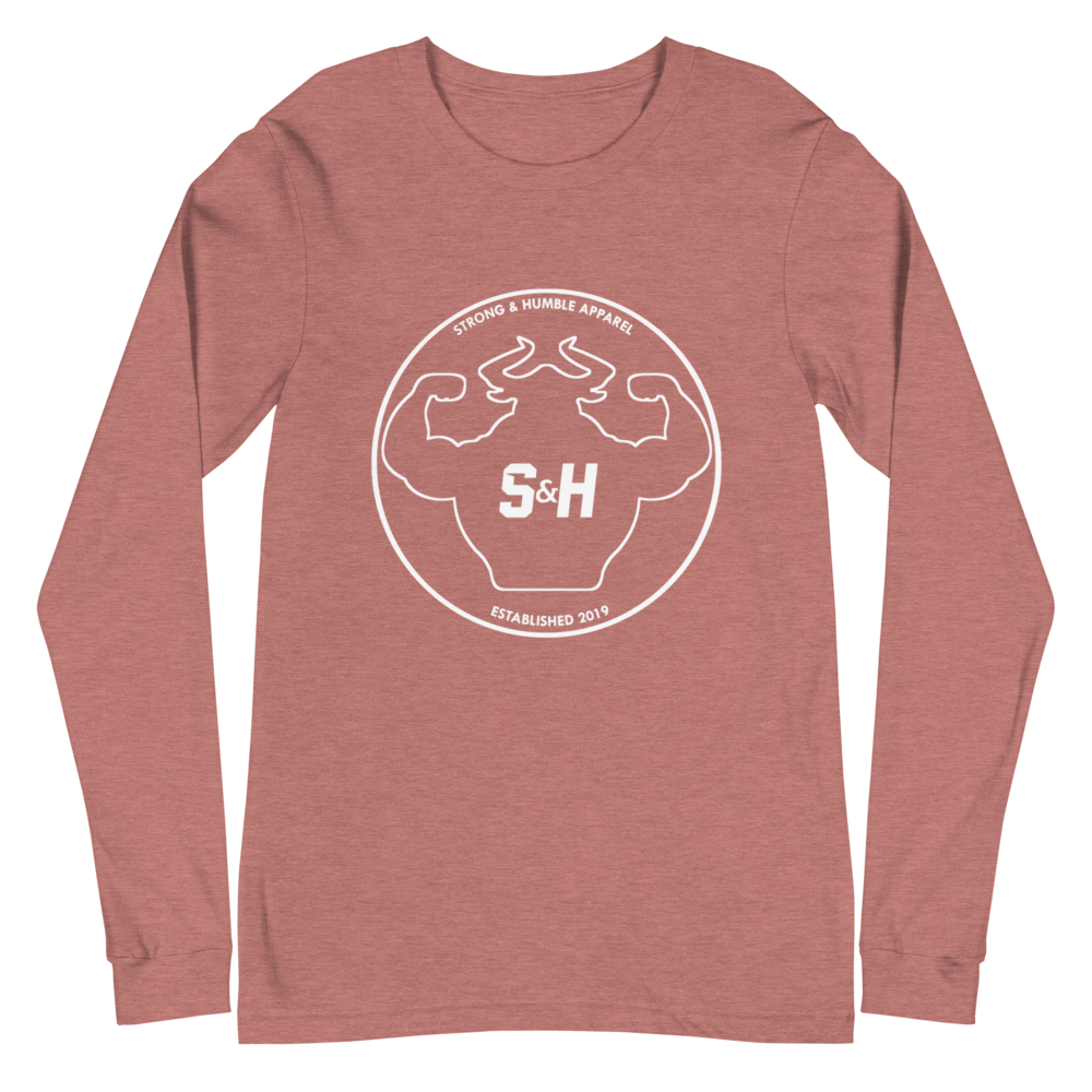 Outline Long Sleeve Tee  - Strong and Humble Apparel