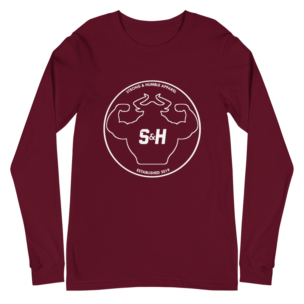 Outline Long Sleeve Tee - Strong and Humble Apparel