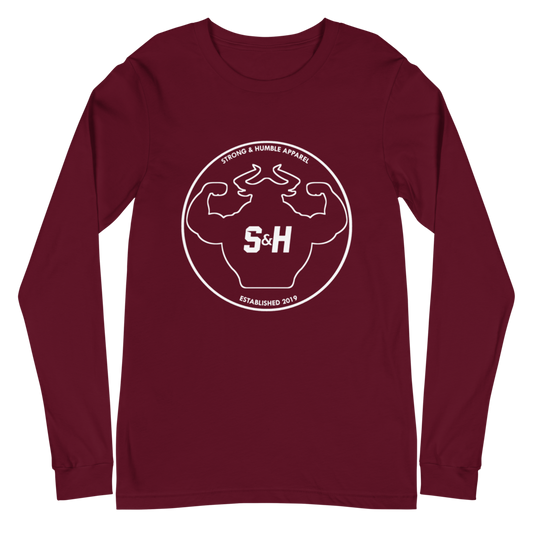Outline Long Sleeve Tee  - Strong and Humble Apparel