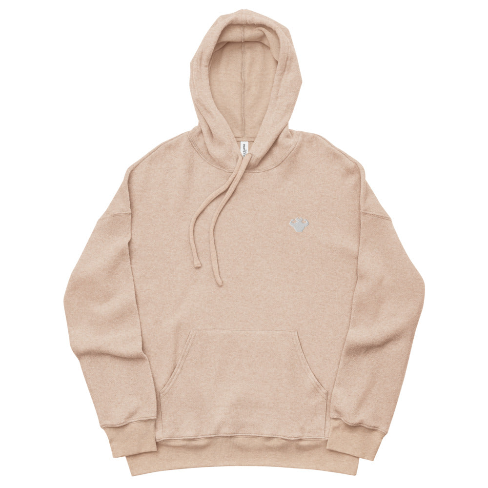 Minimal Logo Sueded Fleece Hoodie - Strong and Humble Apparel