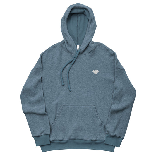 Minimal Logo Sueded Fleece Hoodie - Strong and Humble Apparel