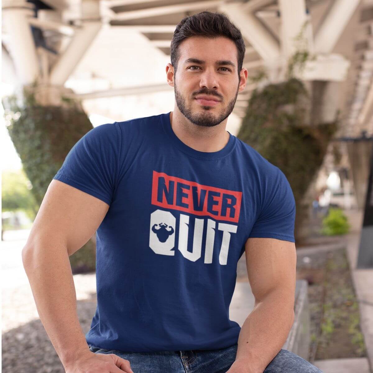Never Quit T-shirt - Men's T-shirt - Strong and Humble Apparel
